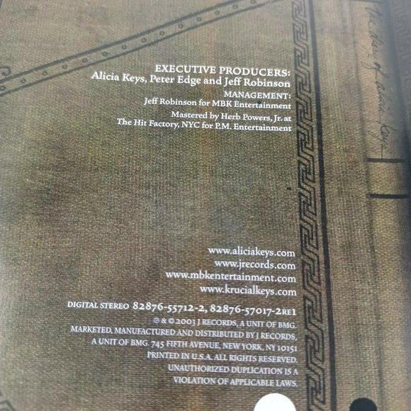 🔥4/$20 Alicia Keys The Diary Of Alicia Keys CD -R&B Soul 2000s *MINIMAL WEAR - Picture 9 of 14